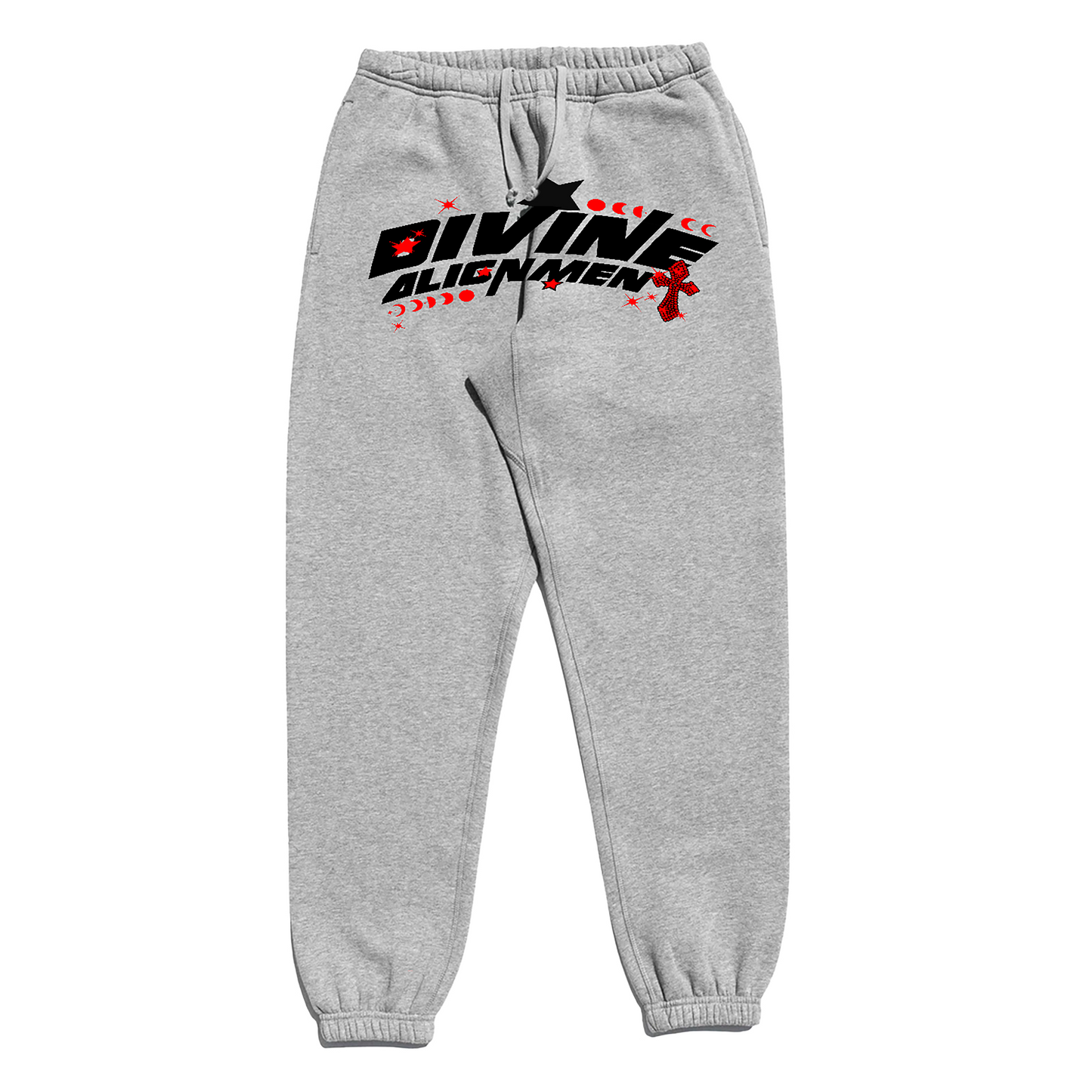 "DIVINE ALIGNMENT" GREY SWEATPANTS