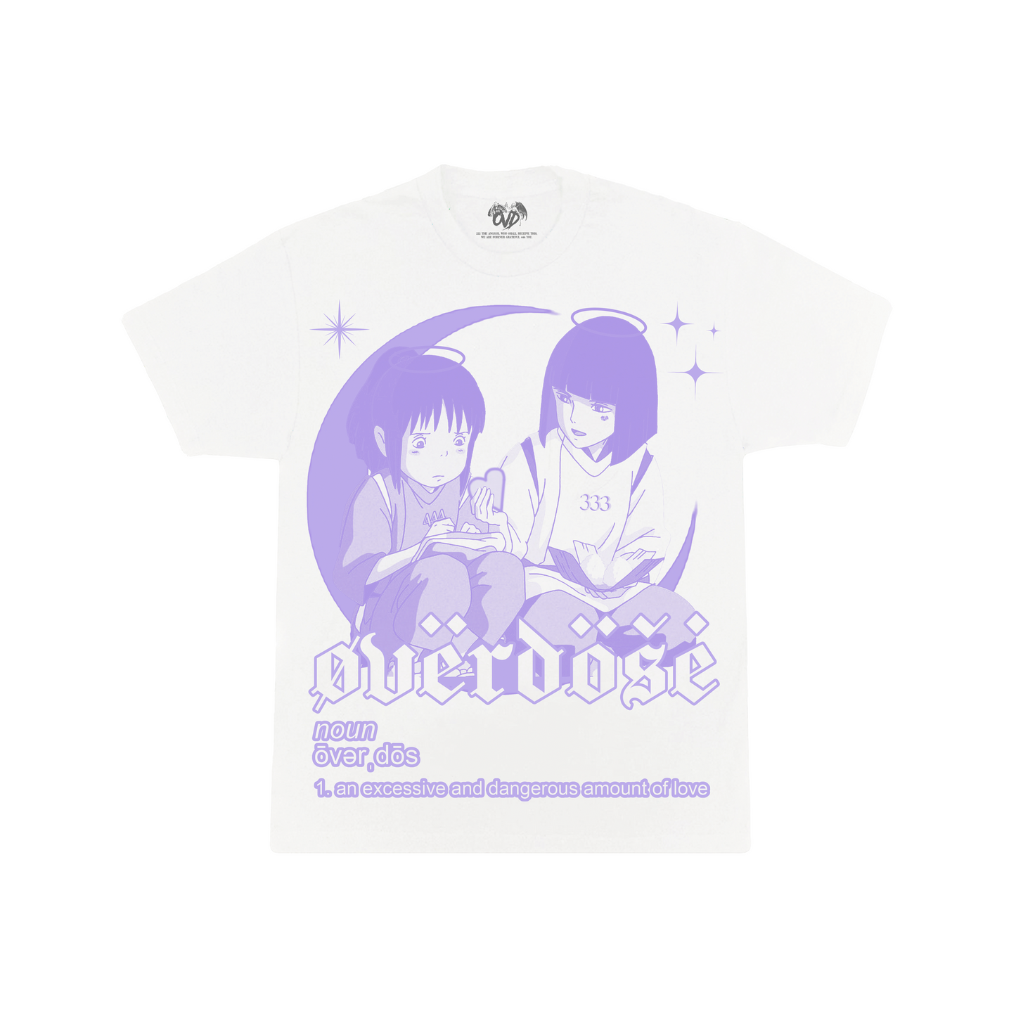 "LOV333 & L111GHT" WHITE TEE