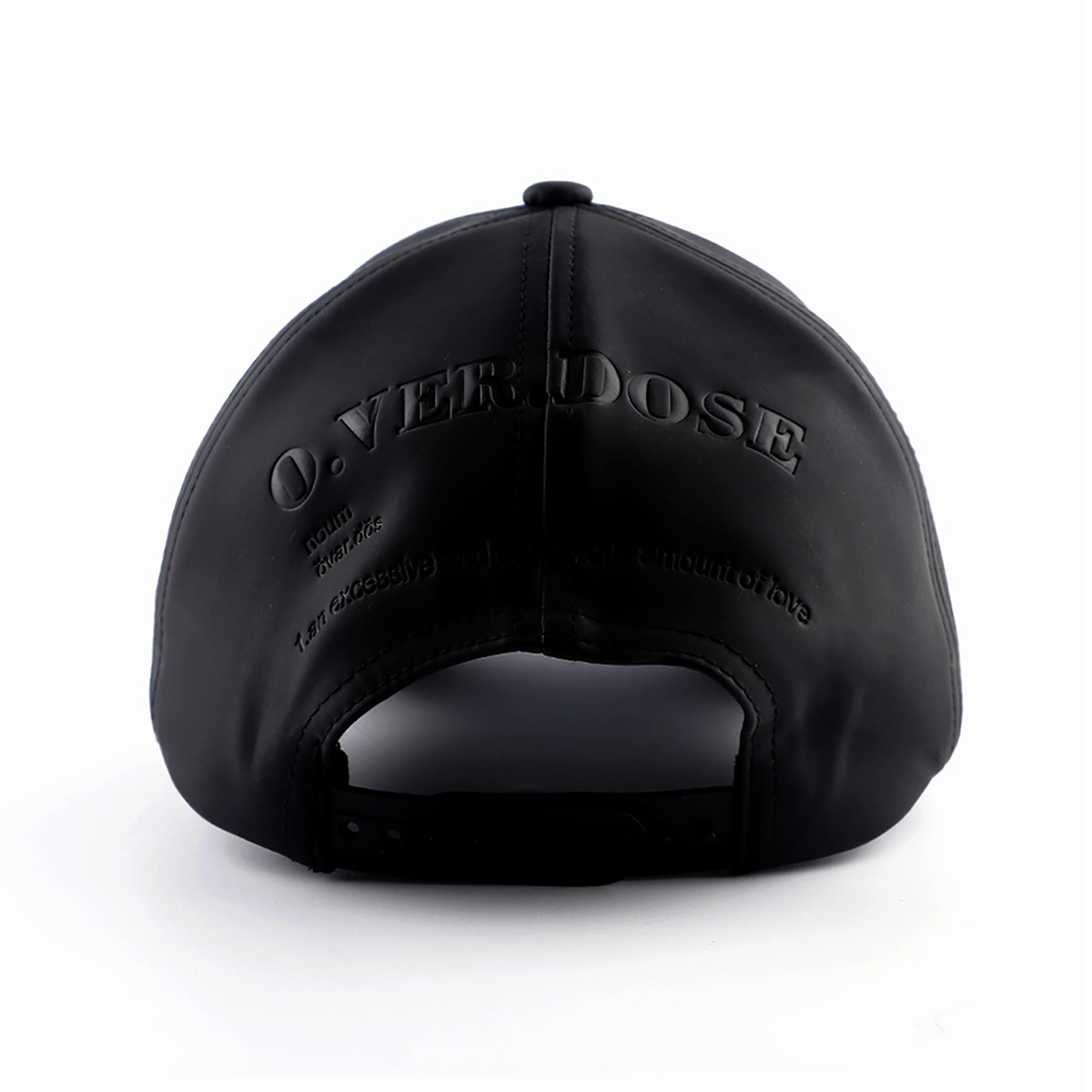"CROSS LEATHER CAP - BLACK"