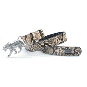 "PANTHER" BELT - DESERT SNAKESKIN