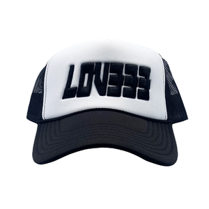 "LOV333" TRUCKER - BLACK