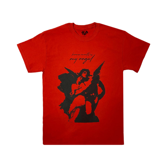 “HEAVEN AWAITS US MY ANGEL” - RED TEE