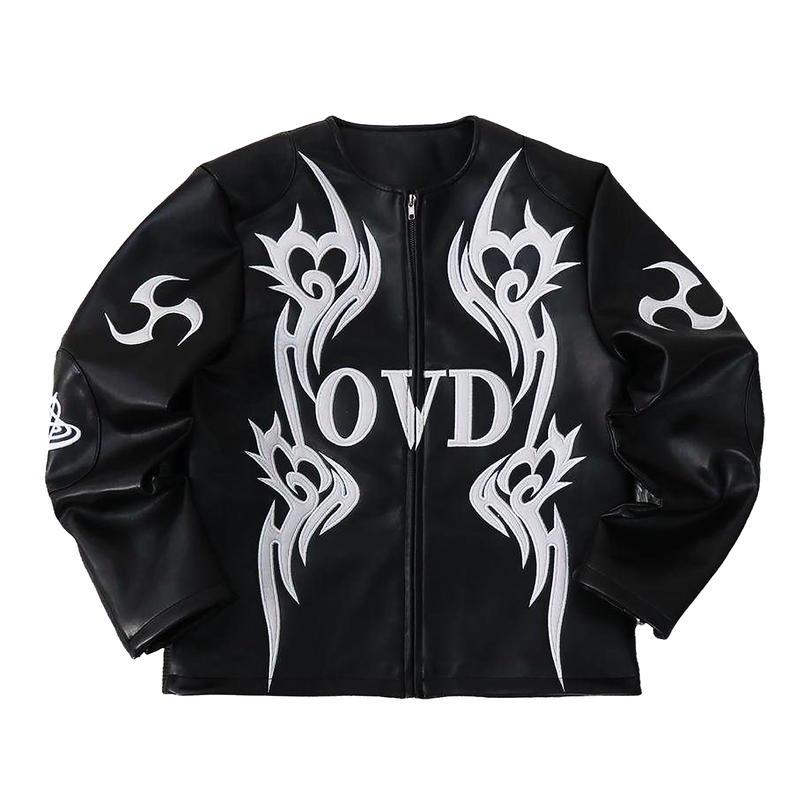 "SIGIL HEART" MOTO LEATHER JACKET