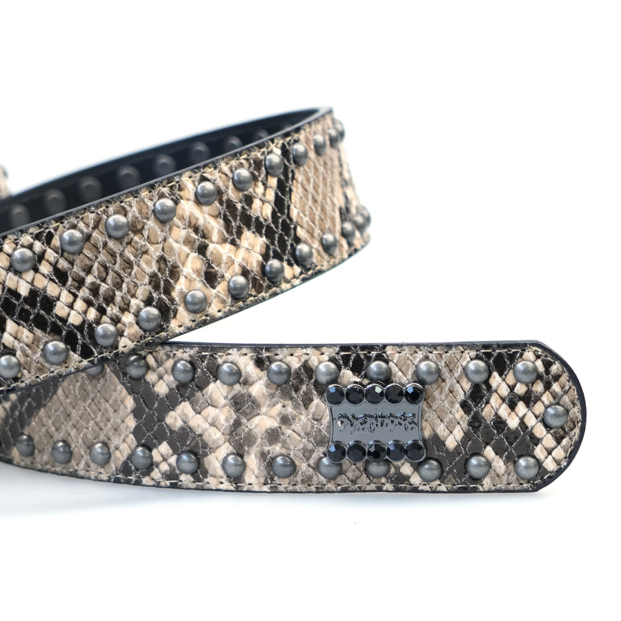 "PANTHER" BELT - DESERT SNAKESKIN