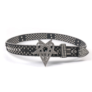 "OVD STUDDED BELT" - SILVER