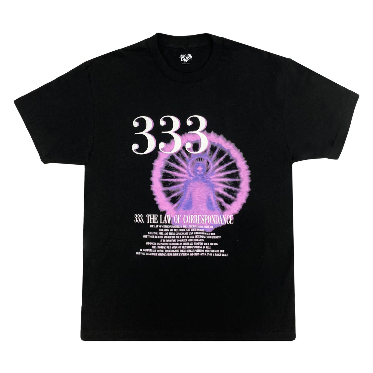333 - BLACK TEE tee by OVD - view 1