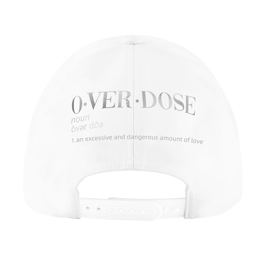 "CROSS LEATHER CAP - WHITE"