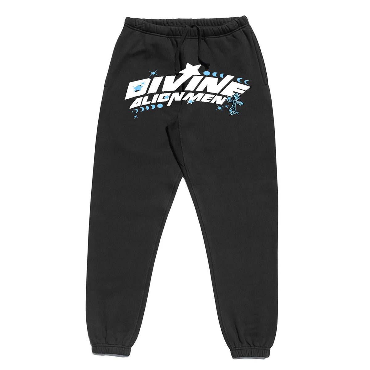 DIVINE ALIGNMENT BLACK SWEATPANTS pants by OVD