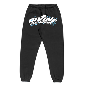 "DIVINE ALIGNMENT" BLACK SWEATPANTS