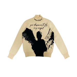 GOD FORGIVE ME - BEIGE hoodie by OVD - view 1