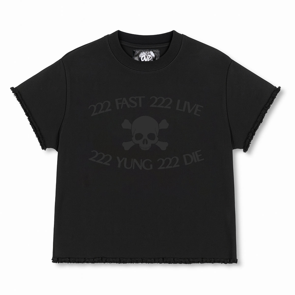 "222 FAST 222 LIVE" TEE - BLACK
