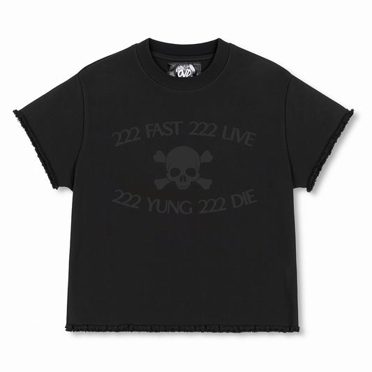 "222 FAST 222 LIVE" TEE - BLACK