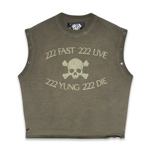 222 FAST 222 LIVE TANK - EARTH tee by OVD