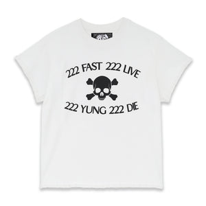 222 FAST 222 LIVE TEE - WHITE tee by OVD