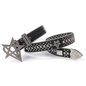 "OVD STUDDED BELT" - SILVER