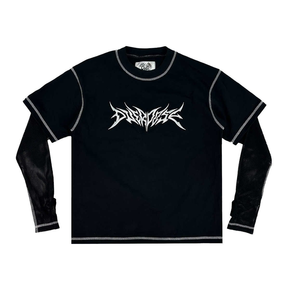HVY MTL MESH L/S TEE - BLACK tee by OVD - view 1