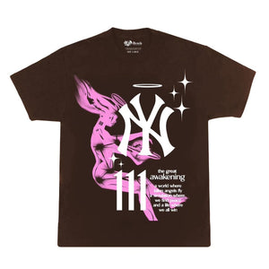 "NY 111 CACTUS BROWN TEE"