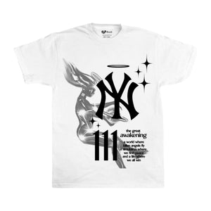 "NY 111 ANGEL WHITE TEE"