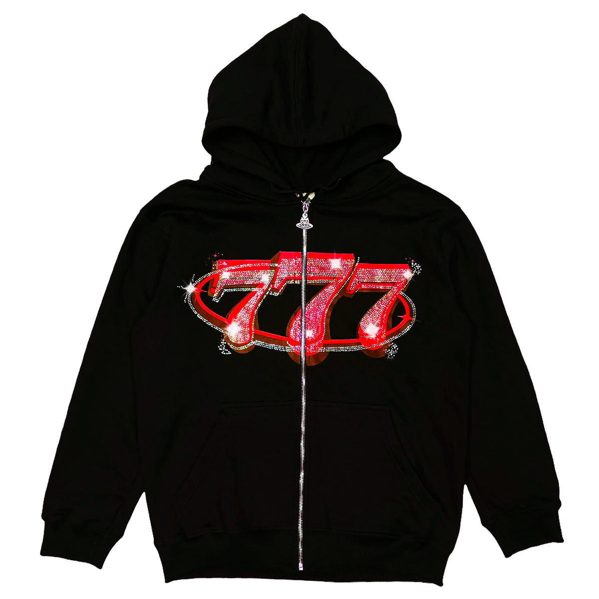 777 ZIP UP - RED zip-up hoodie by OVD - view 1