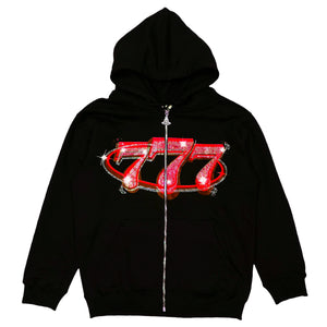 777 ZIP UP - RED zip-up hoodie by OVD - view 1