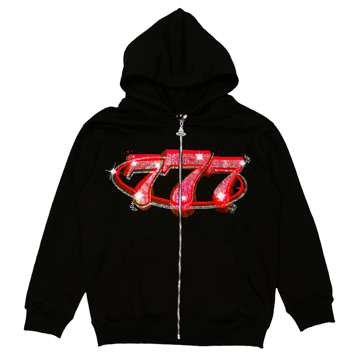 777 ZIP UP - RED zip-up hoodie by OVD - view 1