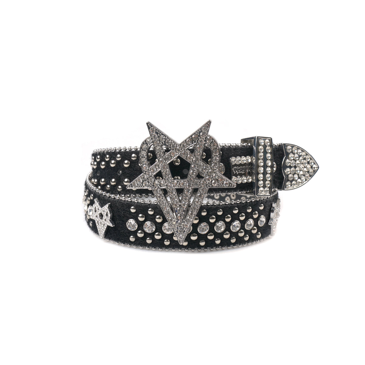 "OVD STUDDED BELT" - SILVER