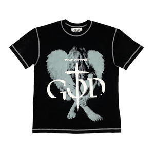 HEAVYWEIGHT CONTRAST TEE - BLACK tee by OVD - view 1