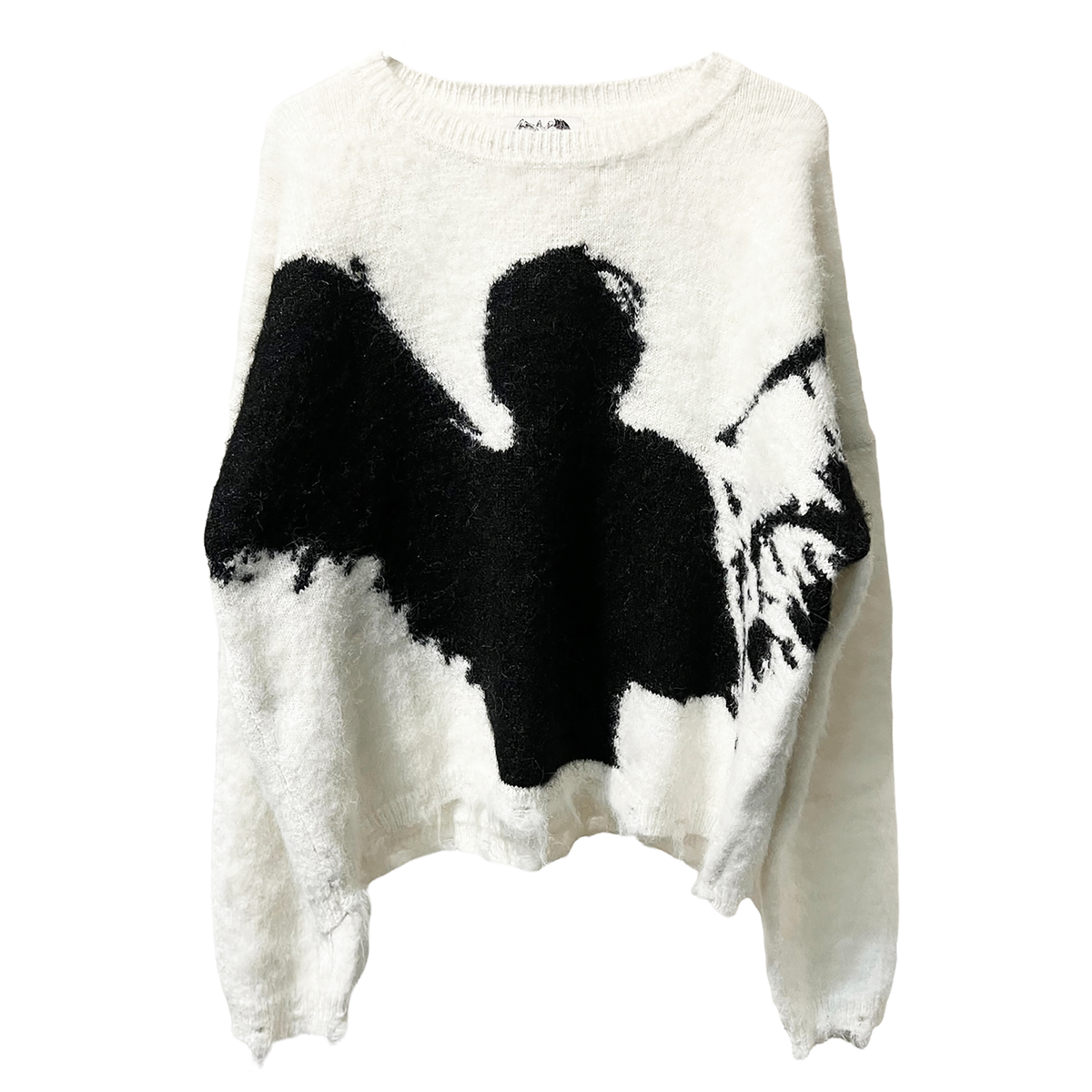 ANGEL MOHAIR SWEATER — WHITE hoodie by OVD - view 1