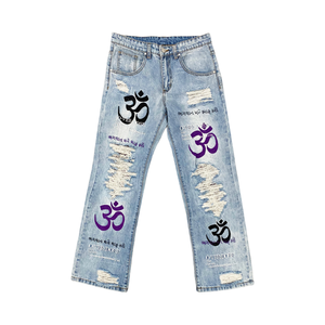 GOD SAVE ME - LIGHTWASH pants by OVD - view 1