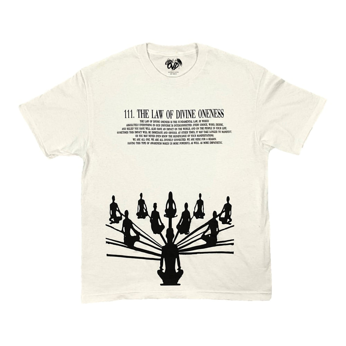 THE LAW OF DIVINE 111NESS WHITE TEE tee by OVD - view 2