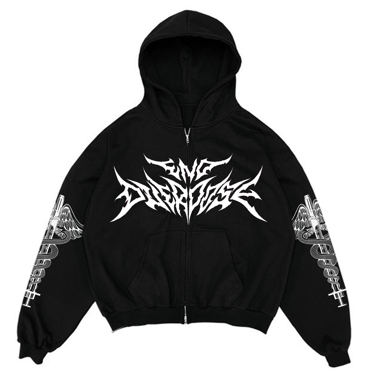 END OVERDOSE - HVY MTL ZIP UP zip-up hoodie by OVD - view 1