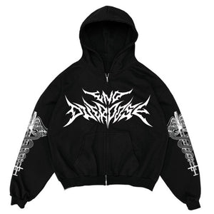 END OVERDOSE - HVY MTL ZIP UP zip-up hoodie by OVD - view 1