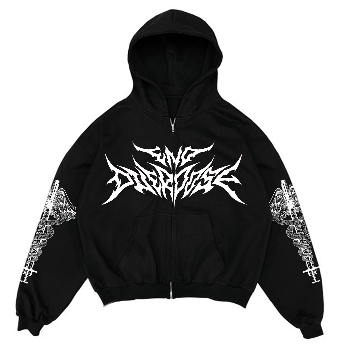 END OVERDOSE - HVY MTL ZIP UP zip-up hoodie by OVD - view 1