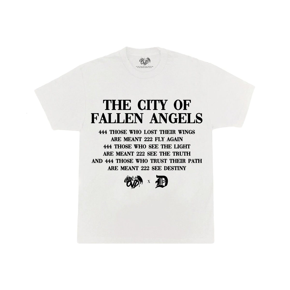 THE CITY OF FALLEN ANGELS WHITE TEE tee by OVD