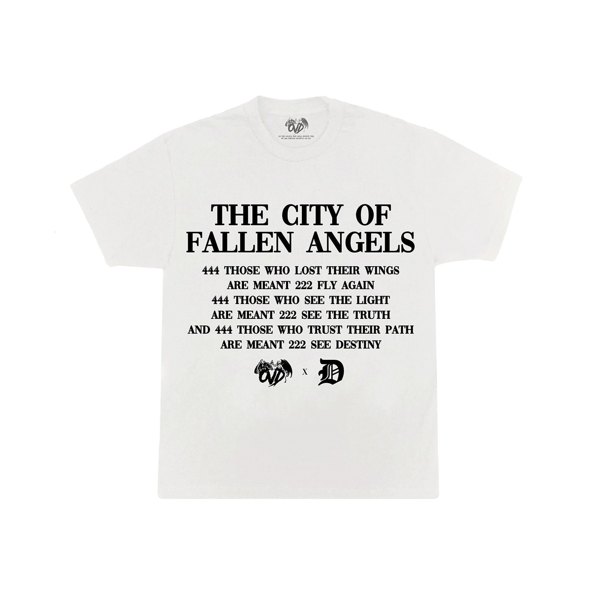 THE CITY OF FALLEN ANGELS WHITE TEE tee by OVD