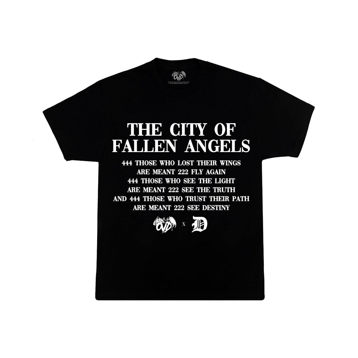THE CITY OF FALLEN ANGELS BLACK TEE tee by OVD