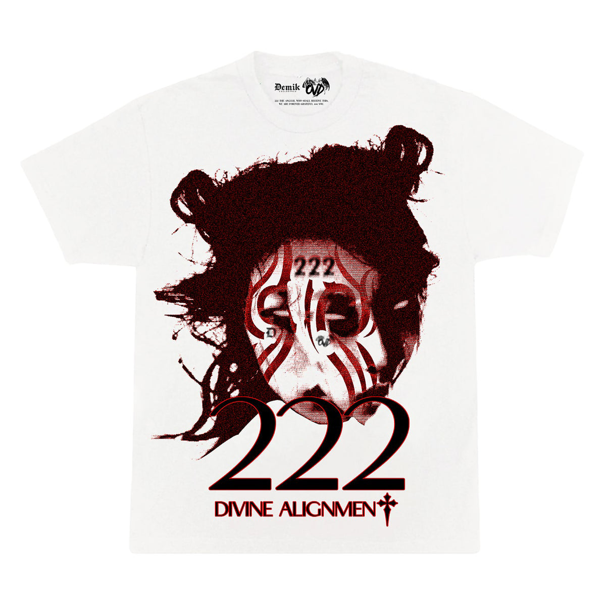 222FACED WHITE TEE tee by OVD