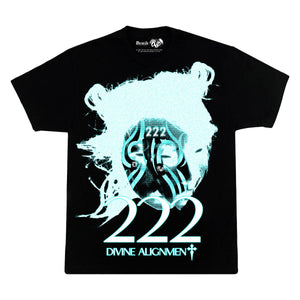 "222FACED" BLACK TEE