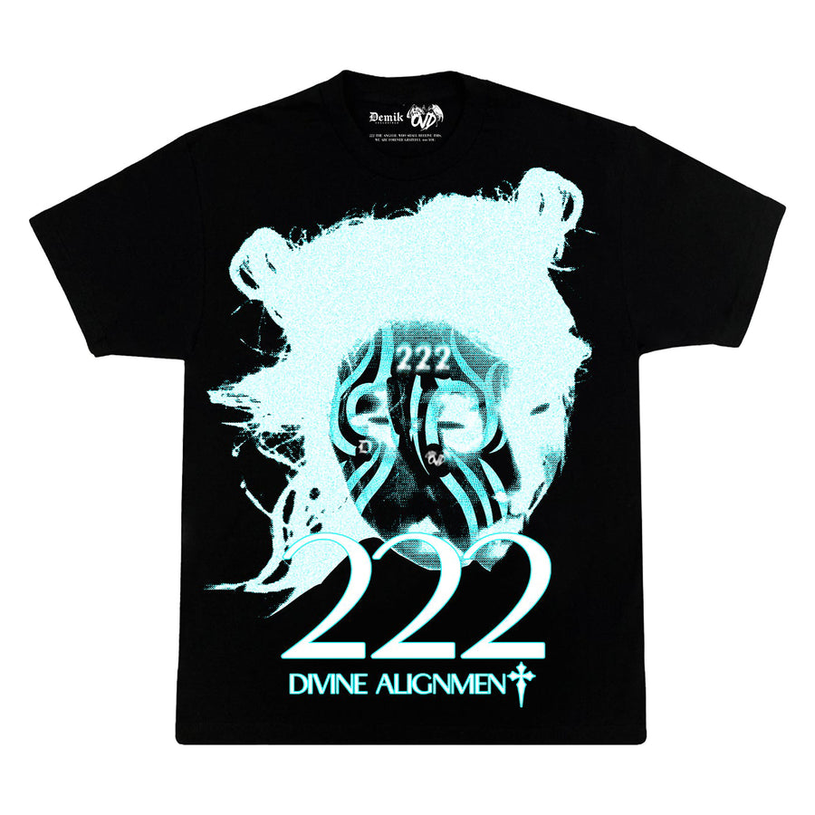 "222FACED" BLACK TEE