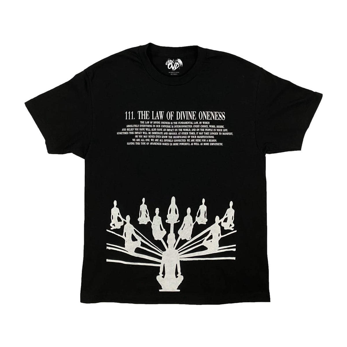 THE LAW OF DIVINE 111NESS BLACK TEE tee by OVD - view 1
