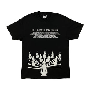 THE LAW OF DIVINE 111NESS BLACK TEE tee by OVD - view 1