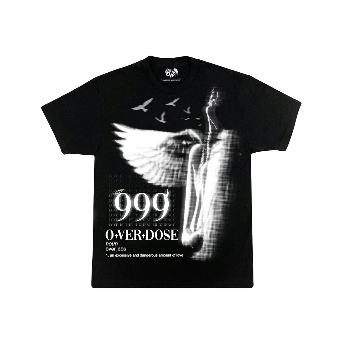 999 TEE - BLACK tee by OVD - view 1