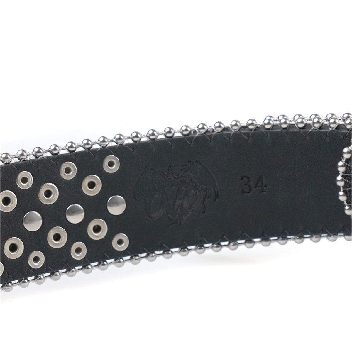 "OVD STUDDED BELT" - SILVER