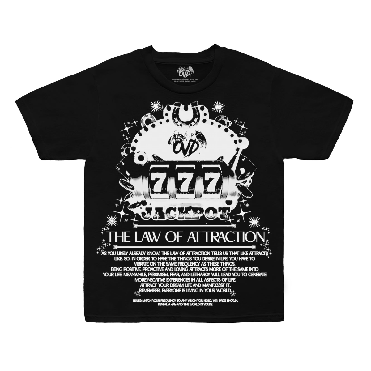 $7.77 TEE - BLACK tee by OVD - view 1