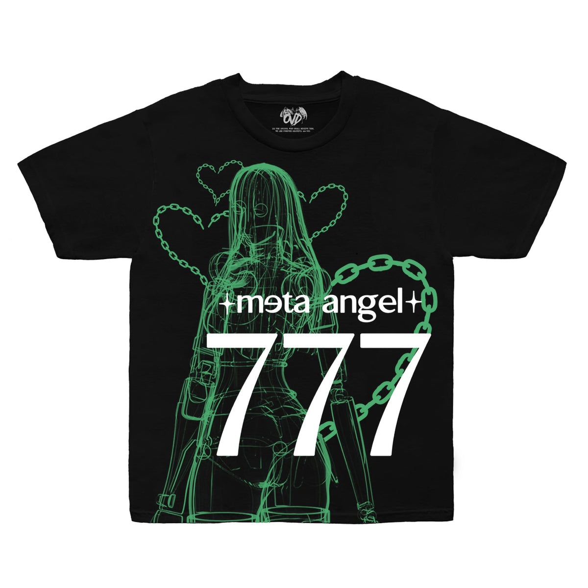 META ANGEL 777 - CYBERGREEN tee by OVD - view 1