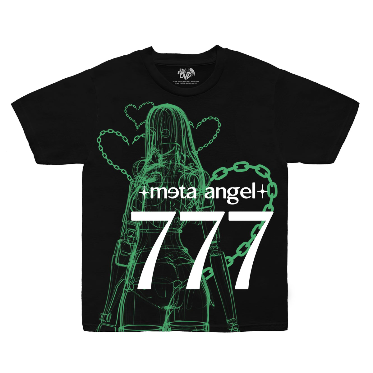 META ANGEL 777 - CYBERGREEN tee by OVD - view 1