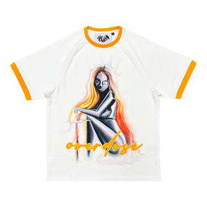 "RINGER TEE - ORANGE"