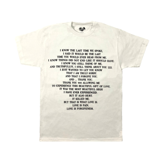 “A LETTER 222 MY EX” - WHITE TEE