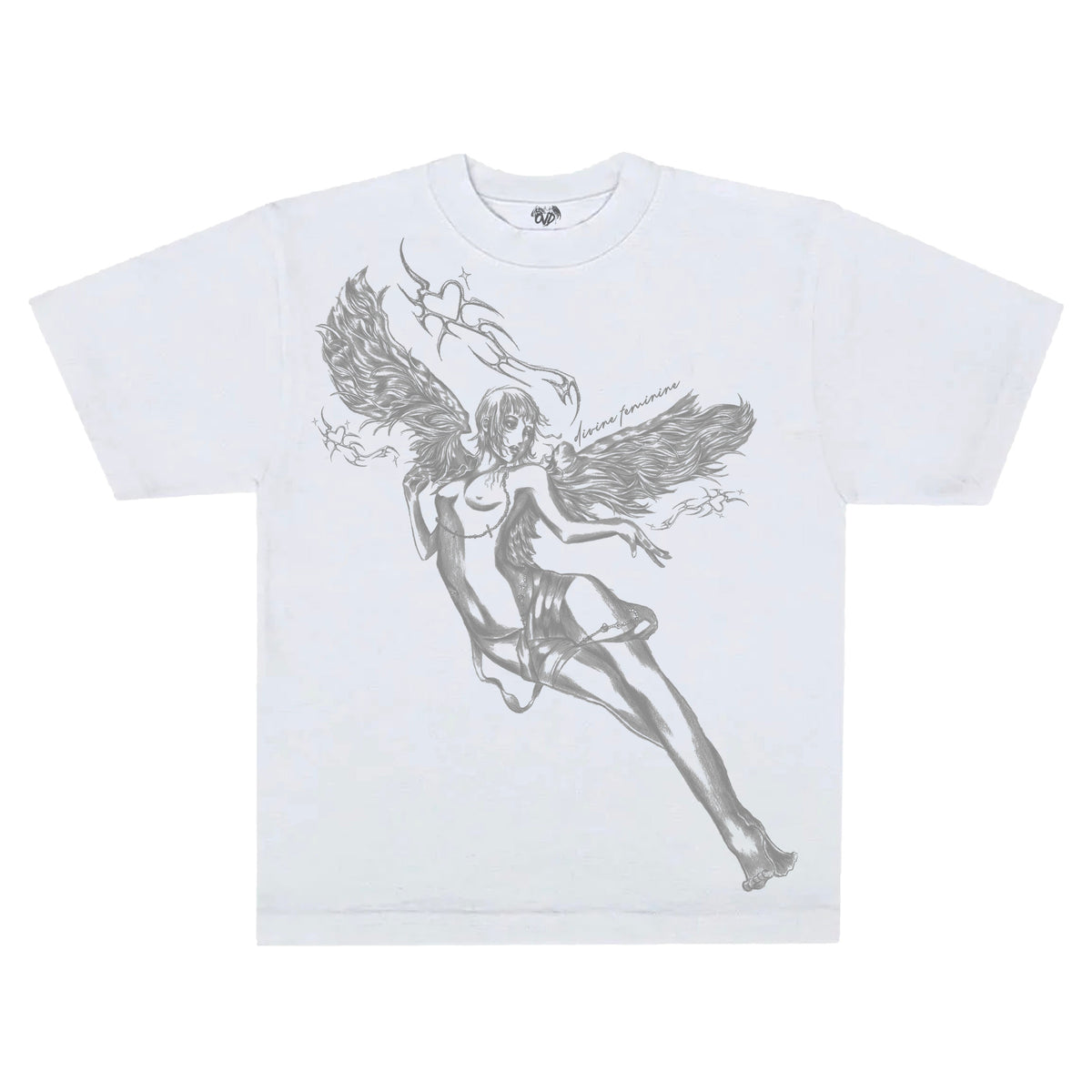 DIVINE FEMININE - WHITE TEE tee by OVD - view 1