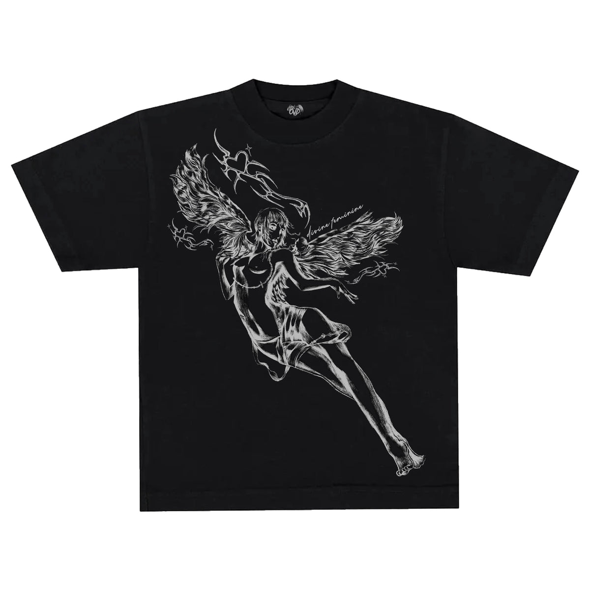 DIVINE FEMININE - BLACK TEE tee by OVD - view 1